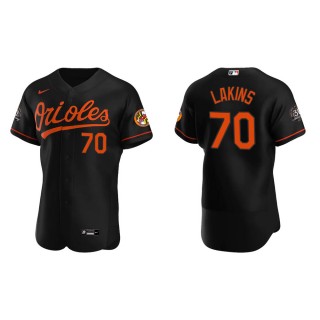 Travis Lakins Orioles Chris Davis Black Authentic 30th Anniversary Jersey