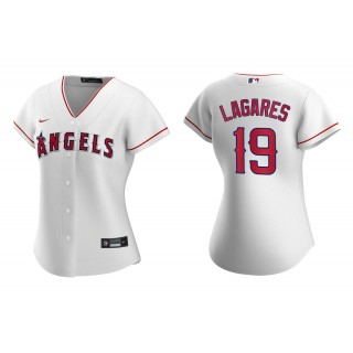 Juan Lagares White Replica Home Women's Jersey