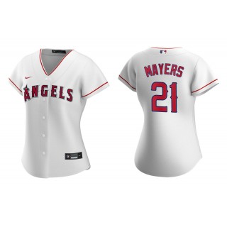 Mike Mayers White Replica Home Women's Jersey