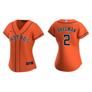 Alex Bregman Orange Replica Alternate Women's Jersey