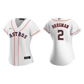 Alex Bregman White Replica Home Women's Jersey