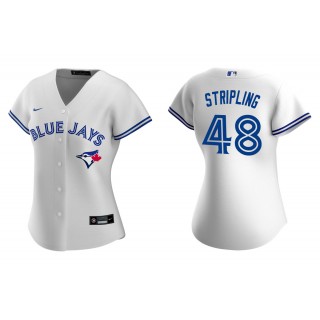 Ross Stripling White Replica Home Women's Jersey