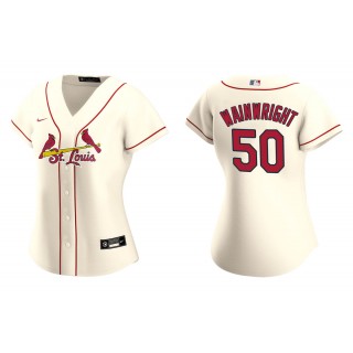 Adam Wainwright Cream Replica Alternate Women's Jersey