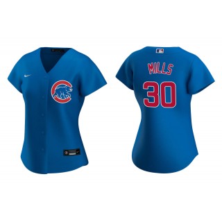 Alec Mills Royal Replica Alternate Women's Jersey