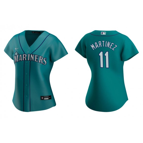 Edgar Martinez Aqua Replica Alternate Women's Jersey