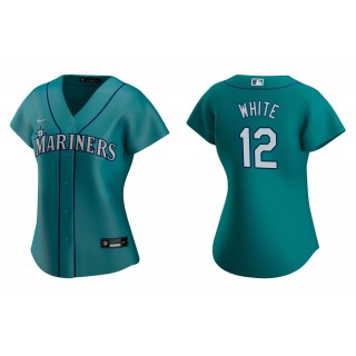 Evan White Aqua Replica Alternate Women's Jersey