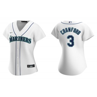 J.P. Crawford White Replica Home Women's Jersey