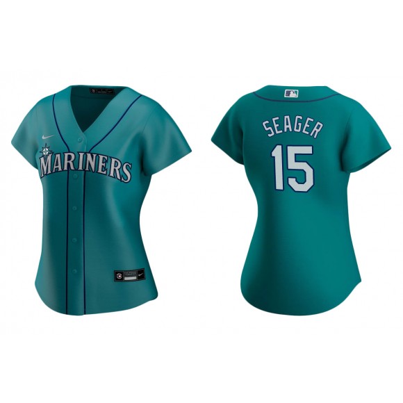 Kyle Seager Aqua Replica Alternate Women's Jersey