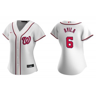 Alex Avila White Replica Home Women's Jersey