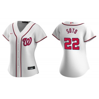 Juan Soto White Replica Home Women's Jersey