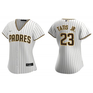 Fernando Tatis Jr. White Brown Replica Home Women's Jersey