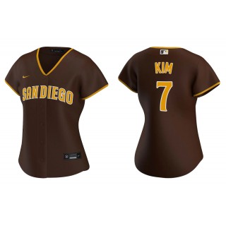 Ha-Seong Kim Brown Replica Road Women's Jersey