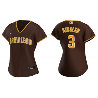 Ian Kinsler Brown Replica Road Women's Jersey