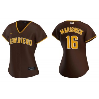 Jake Marisnick Brown Replica Road Women's Jersey