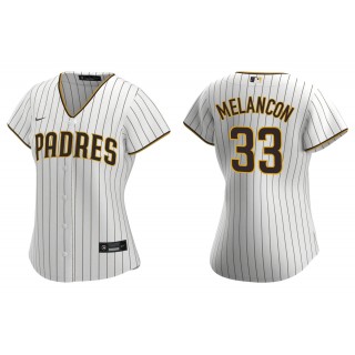 Mark Melancon White Brown Replica Home Women's Jersey