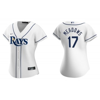 Austin Meadows White Replica Home Women's Jersey