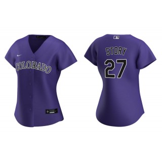 Trevor Story Purple Replica Alternate Women's Jersey