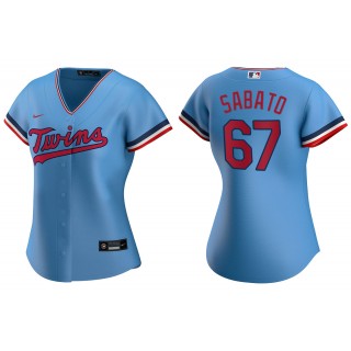 Aaron Sabato Light Blue Replica Alternate Women's Jersey