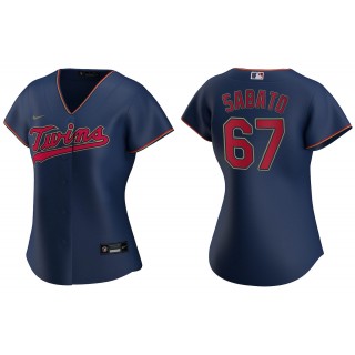 Aaron Sabato Navy Replica Alternate Women's Jersey