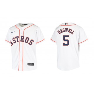 Astros Jeff Bagwell White Replica Home Youth Jersey