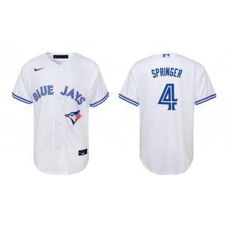 Blue Jays George Springer White Replica Home Youth Jersey