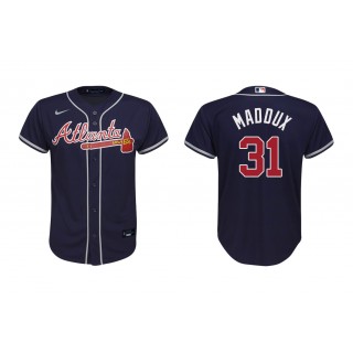 Braves Greg Maddux Navy Replica Alternate Youth Jersey