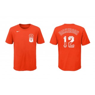 Giants Alex Dickerson Orange 2021 City Connect Youth T-Shirt