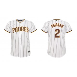 Padres Trent Grisham White Replica Home Youth Jersey