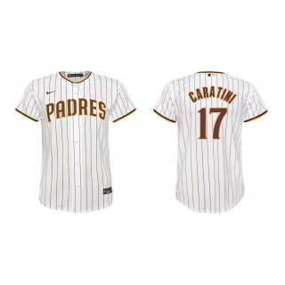 Padres Victor Caratini White Replica Home Youth Jersey