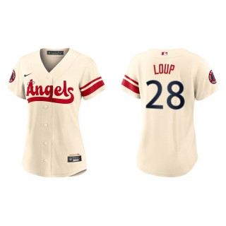 Women's Los Angeles Angels Aaron Loup Cream 2022 City Connect Replica Jersey