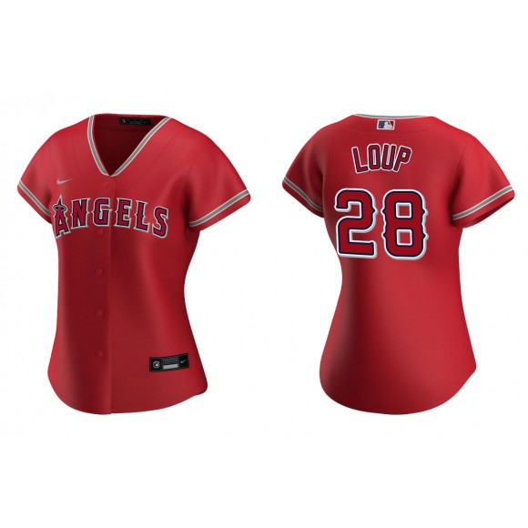 Women's Los Angeles Angels Aaron Loup Red Replica Jersey