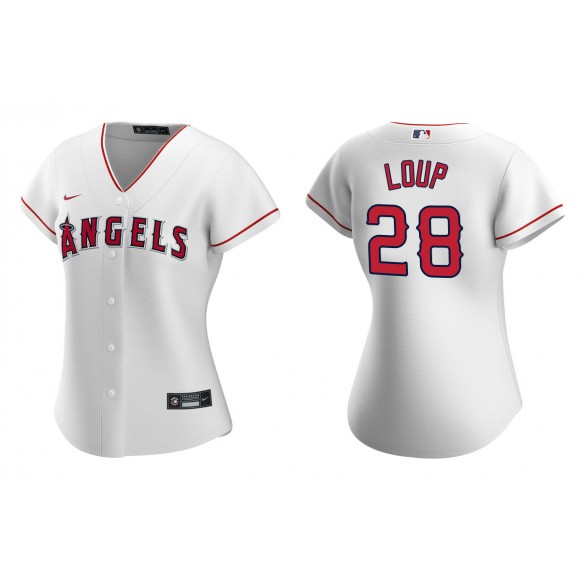 Women's Los Angeles Angels Aaron Loup White Replica Jersey