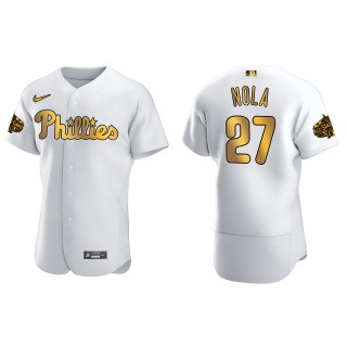 Aaron Nola Philadelphia Phillies White Gold MLB All-Star Game Jersey