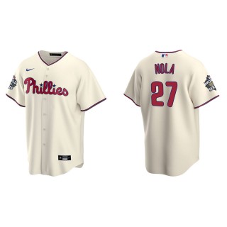 Aaron Nola Philadelphia Phillies Cream 2022 World Series Alternate Replica Jersey