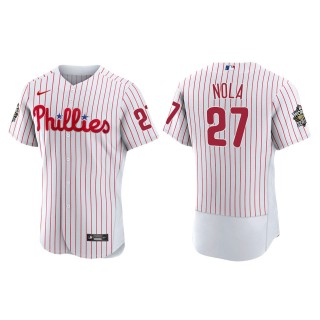 Aaron Nola Philadelphia Phillies White 2022 World Series Home Authentic Jersey