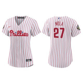 Aaron Nola Women's Philadelphia Phillies White 2022 World Series Home Replica Jersey