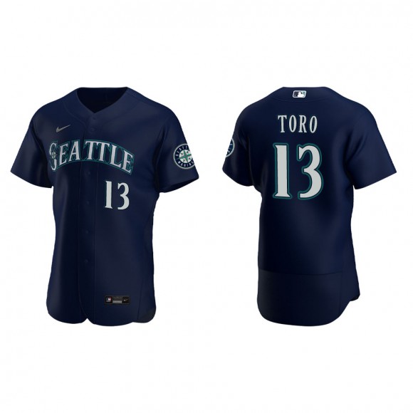 Abraham Toro Seattle Mariners Navy Alternate Authentic Jersey