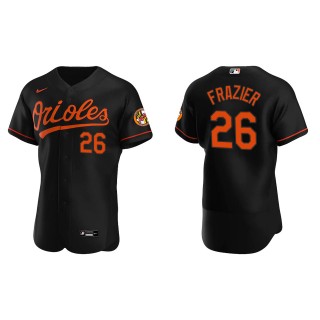 Adam Frazier Men's Baltimore Orioles Chris Davis Nike Black Alternate Authentic Jersey