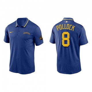 AJ Pollock Seattle Mariners Royal 2023 City Connect Knit Performance Polo