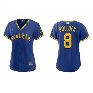 AJ Pollock Women's Seattle Mariners Royal 2023 City Connect Replica Jersey