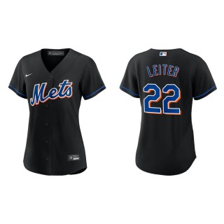 Al Leiter Women's New York Mets Black Alternate Replica Jersey