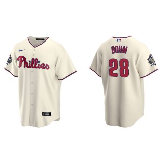 Alec Bohm Philadelphia Phillies Cream 2022 World Series Alternate Replica Jersey