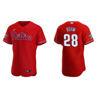 Alec Bohm Philadelphia Phillies Red 2022 World Series Authentic Jersey