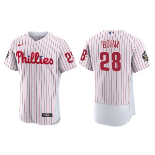 Alec Bohm Philadelphia Phillies White 2022 World Series Home Authentic Jersey