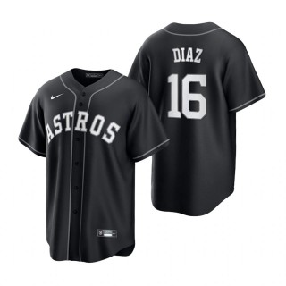 Aledmys Diaz Astros Nike Black White 2021 All Black Fashion Replica Jersey