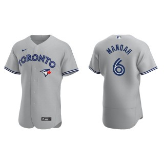 Alek Manoah Men's Toronto Blue Jays Gray Road Authentic Jersey