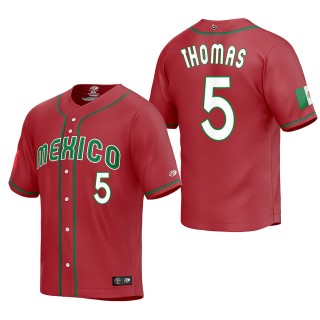 Alek Thomas Mexico Baseball Red 2023 World Baseball Classic Replica Jersey