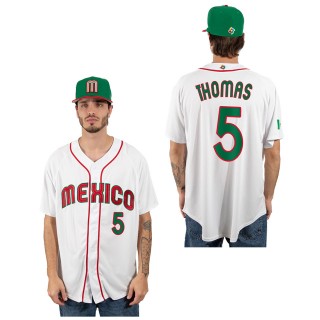 Alek Thomas Mexico Baseball White 2023 World Baseball Classic Replica Jersey