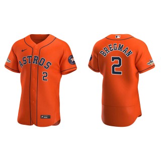 Alex Bregman Houston Astros Orange 2022 Postseason Alternate Authentic Jersey