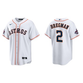 Alex Bregman Houston Astros White 2022 World Series Champions Replica Jersey